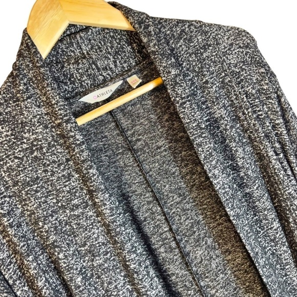 Athleta Luxe Pose Balletcore Wrap in Charcoal Heather XXS Travel Lounge - Picture 6 of 6